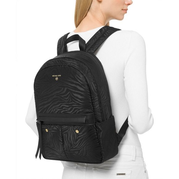 Michael Kors Prescott Medium Black Nylon Backpack School Bag main image 4